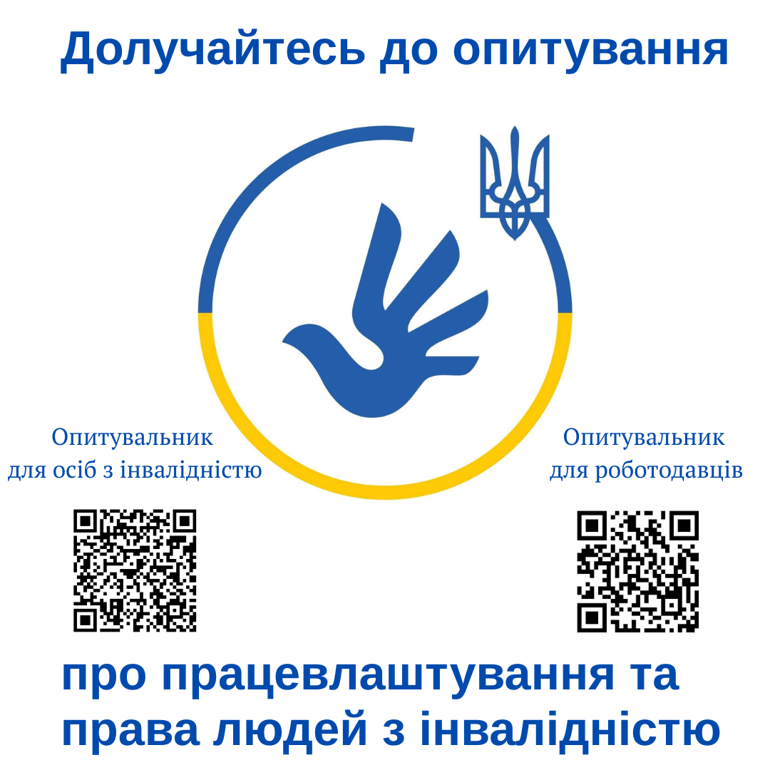 Фотографія логотип Уповноваженого з прав людини, QR-коди